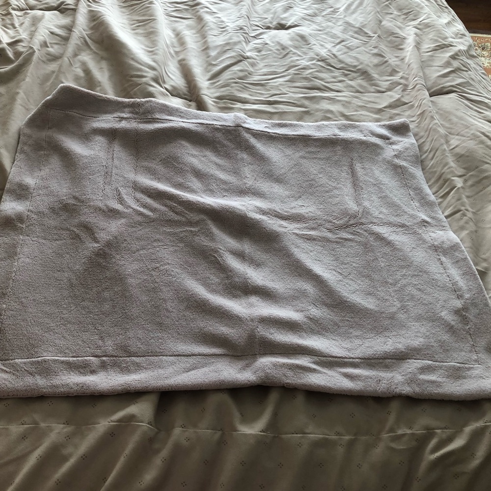 Fuzzy tan pillow shams